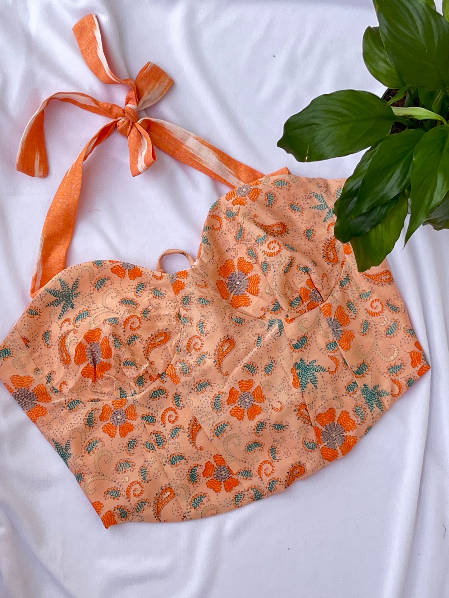 Tangerine Reversible Corset top