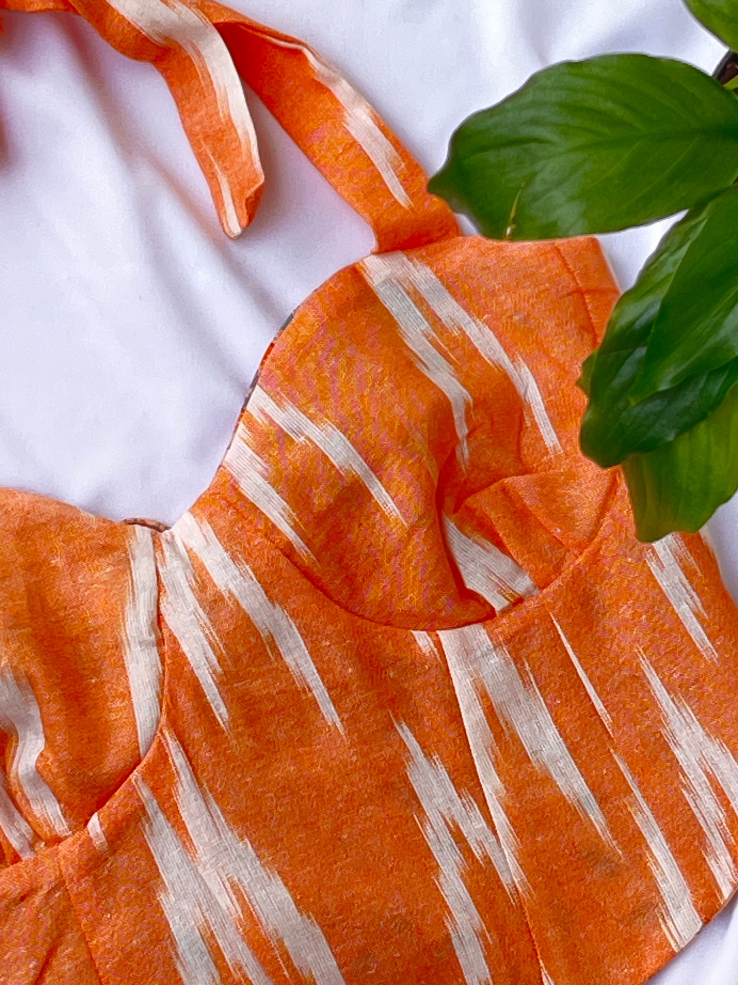Tangerine Reversible Corset top