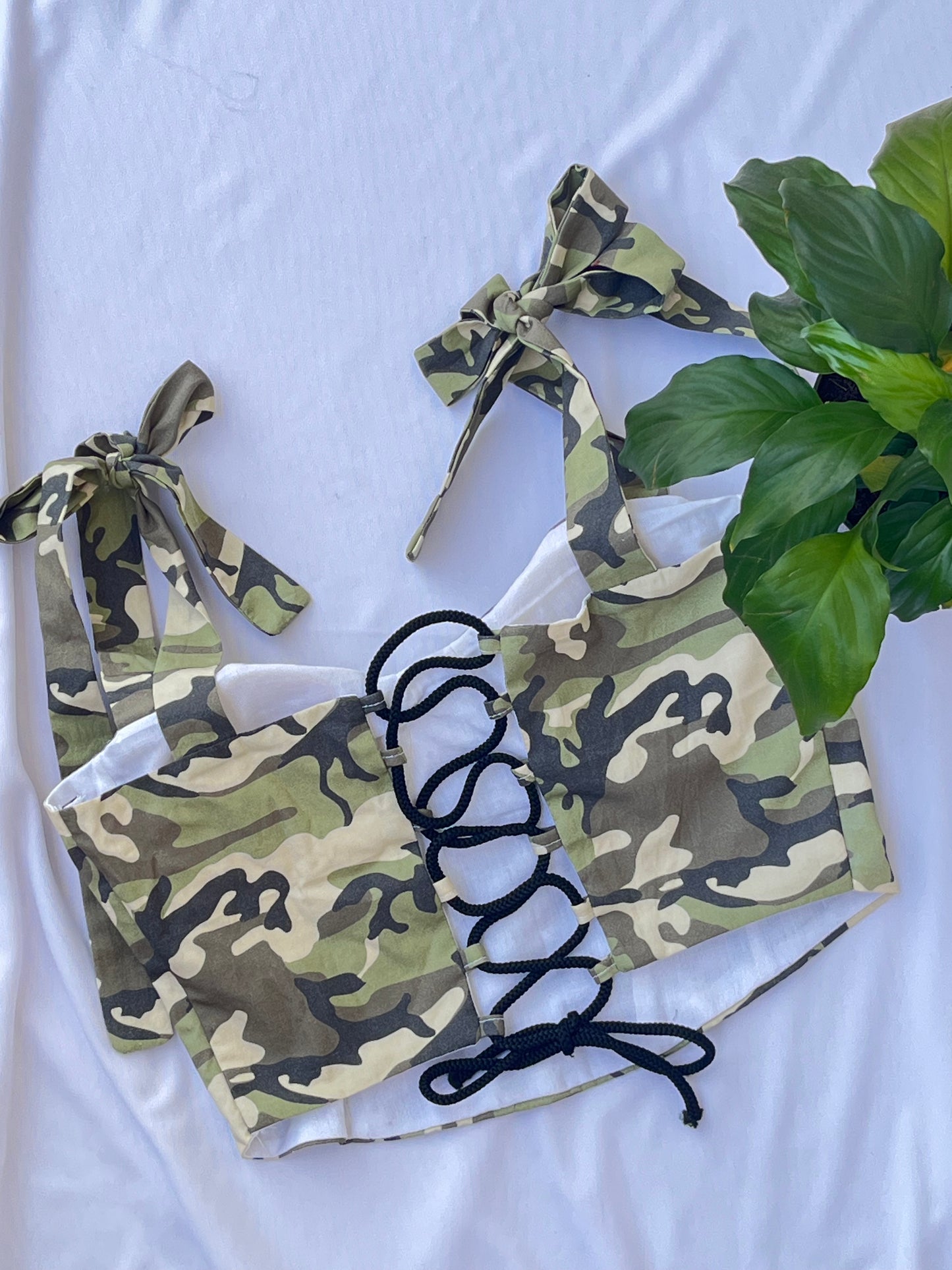 Camo Corset Top