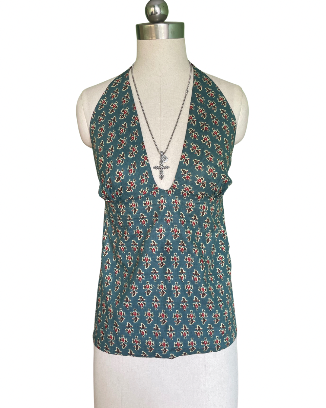 Bloom rush Y2K halter top