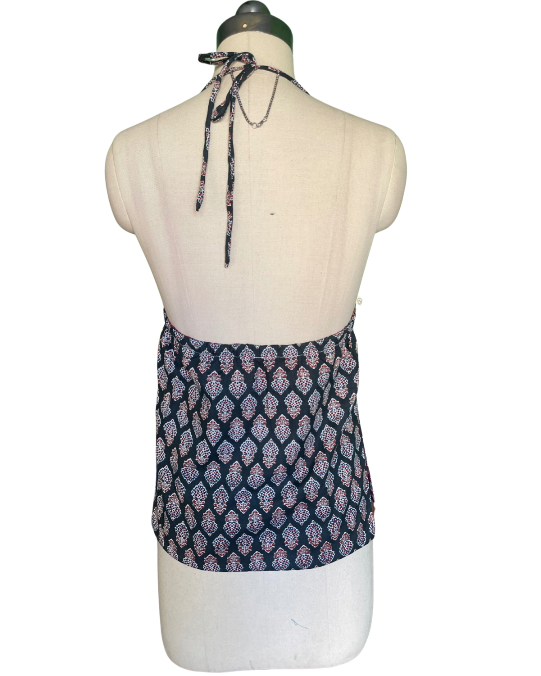 Dark botanical Y2K halter top