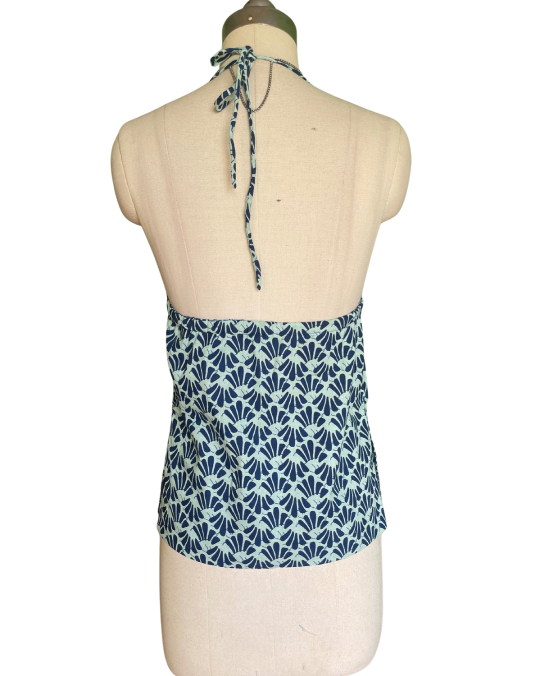 Indigo eco Y2K halter top