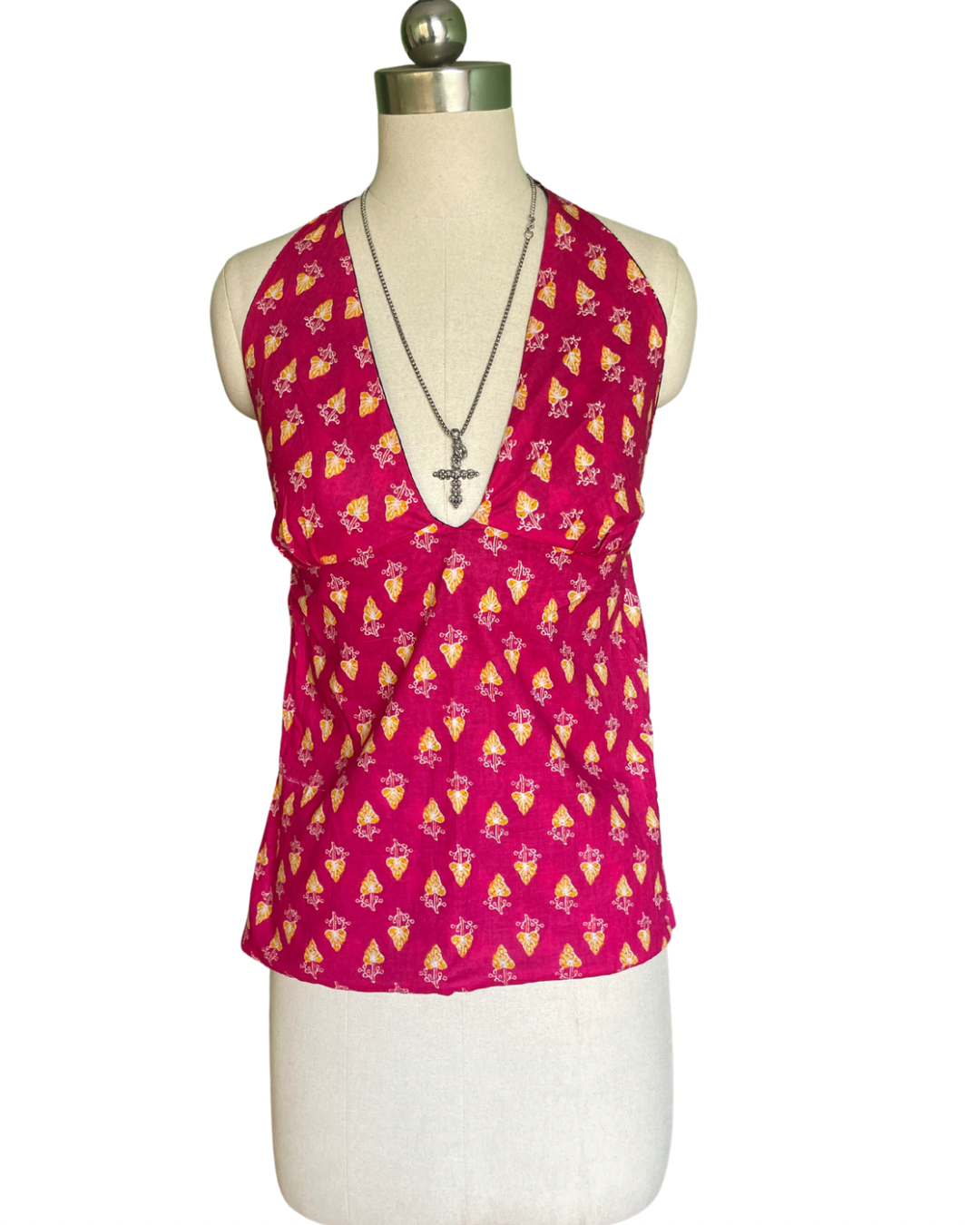 Midnight pop Y2K halter top