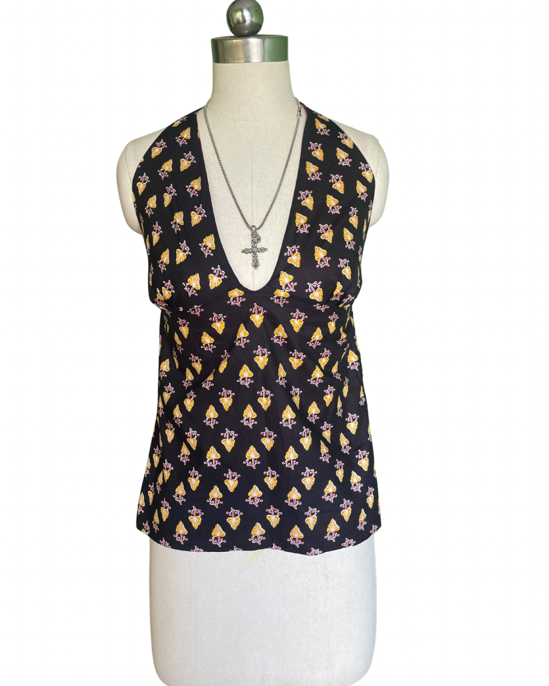Midnight pop Y2K halter top