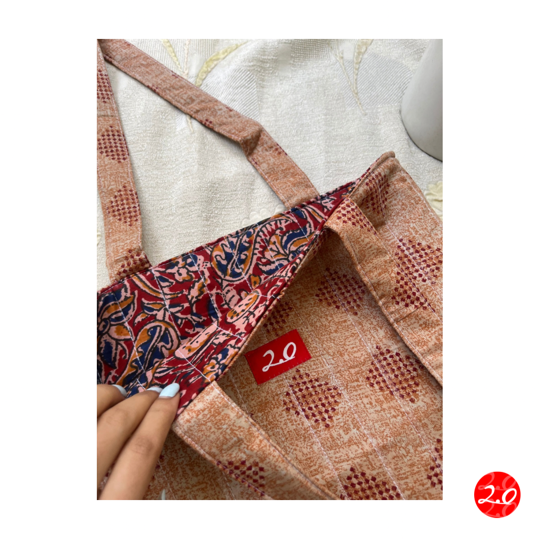 Kalamkari Reversible Tote bag