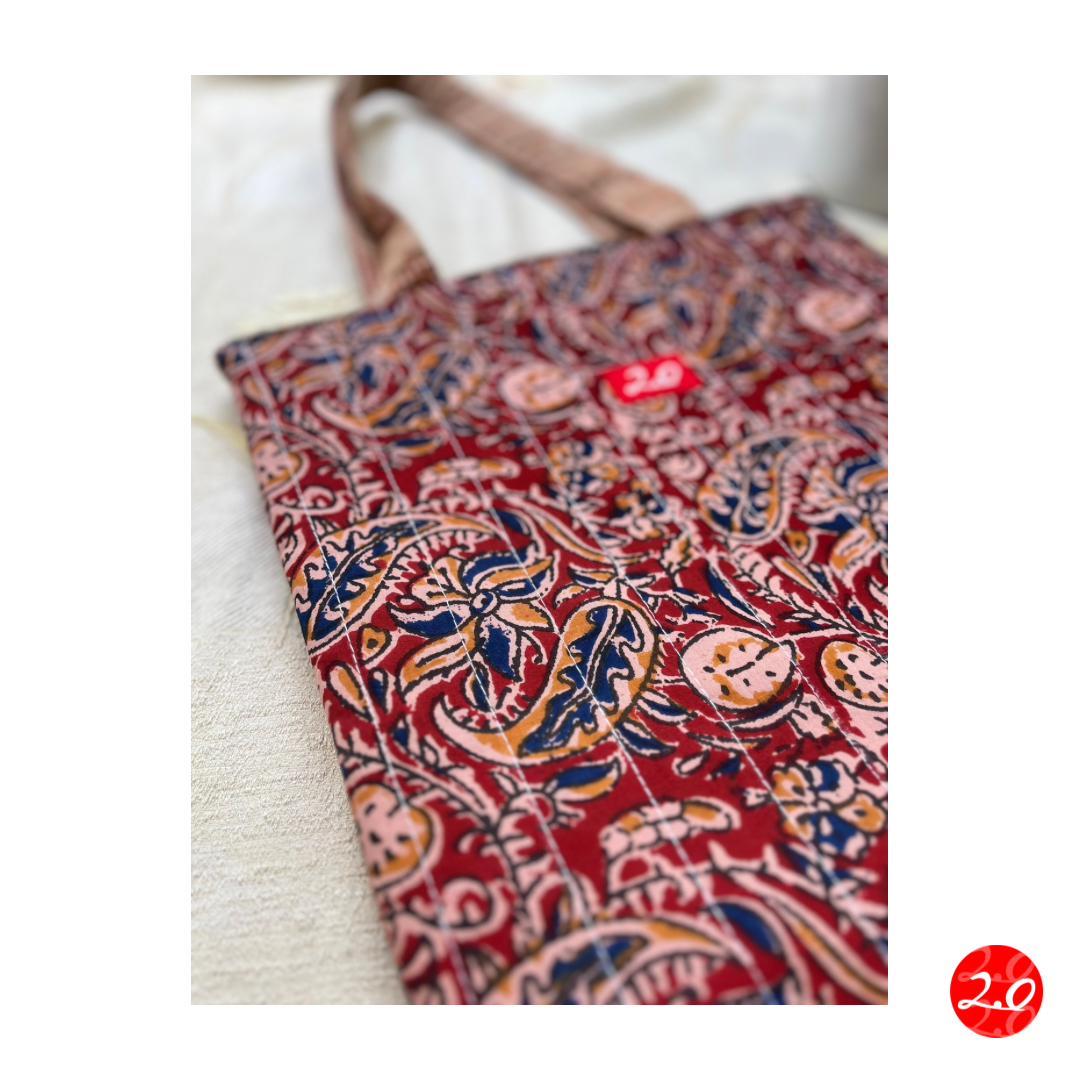Kalamkari Reversible Tote bag