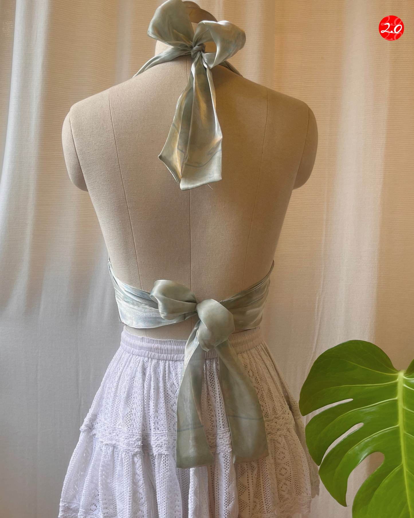Sheen Moss Reversible Halter Top
