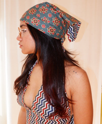 Wildstripe grove Reversible Bandana