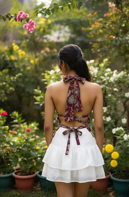 Lilac Forest Reversible GEET Halter Top