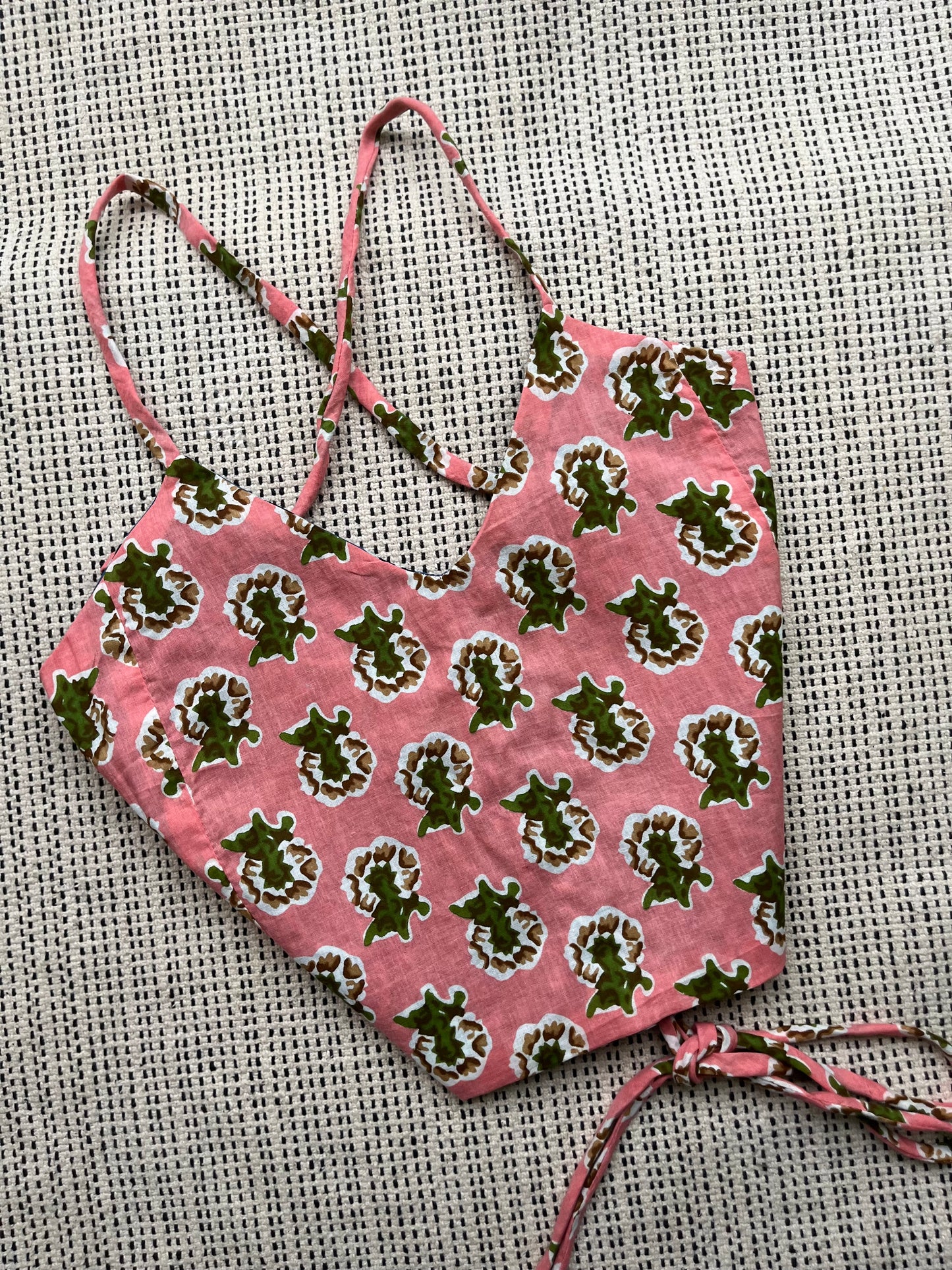 Botanic bloom Backless Crop Top