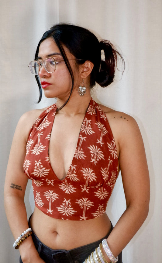 Hawaiian Coffee Halter Top