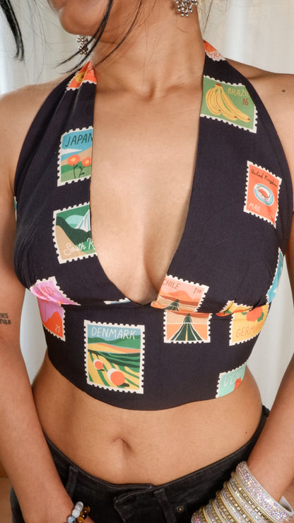 Stamp collector Halter Top