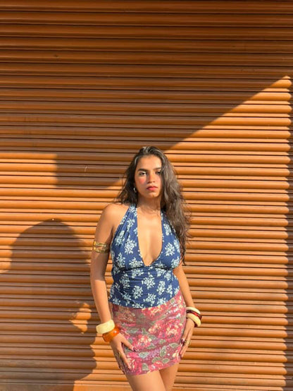 Blueberry GEET Halter Top