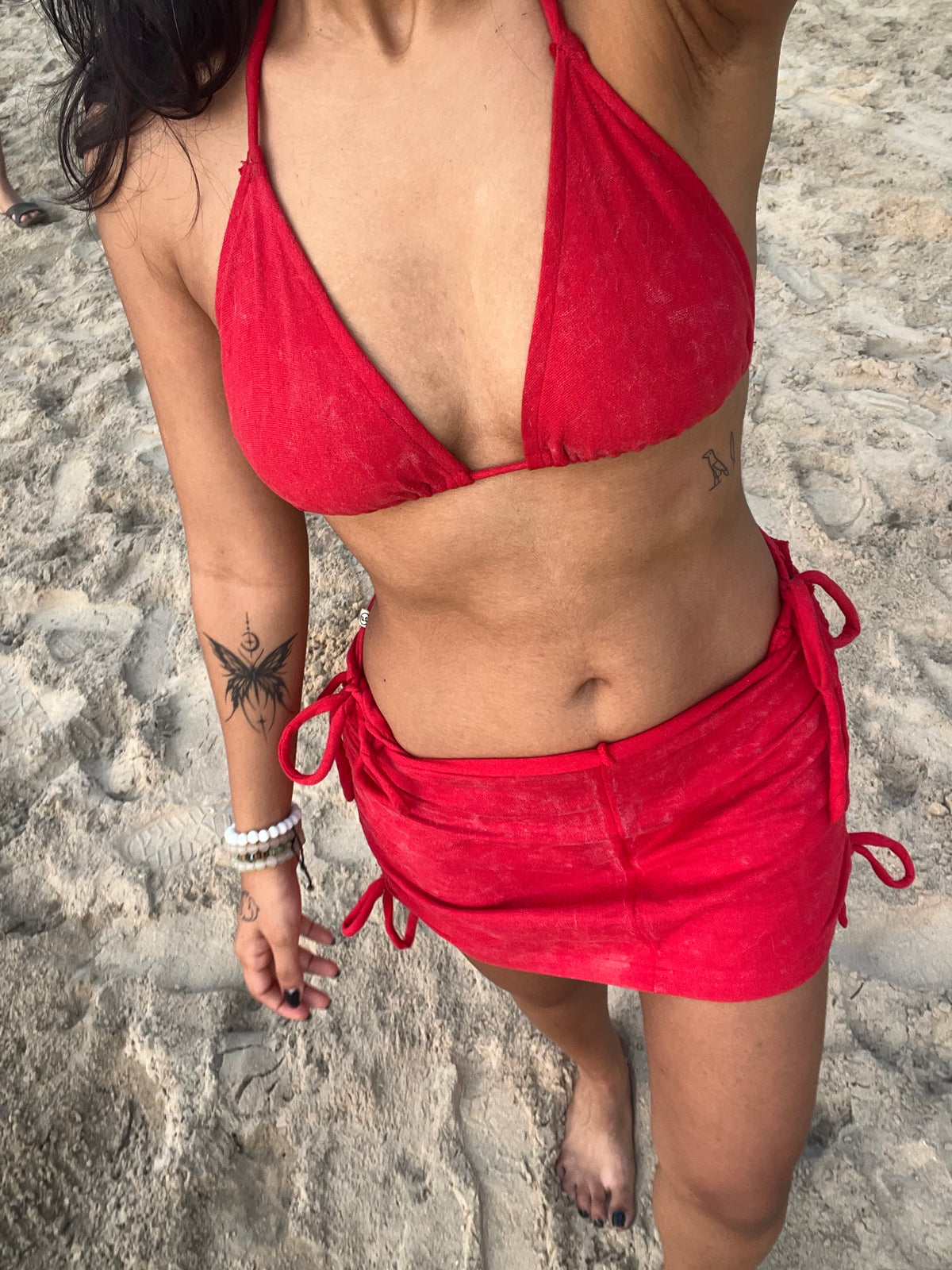 Crimson 3pc Bikini set