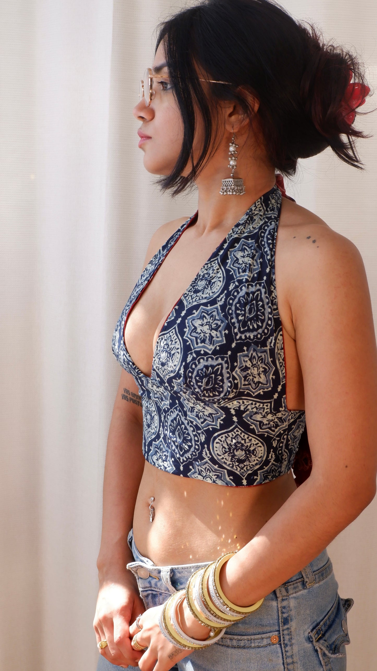 Jaipur muse Reversible Halter Top