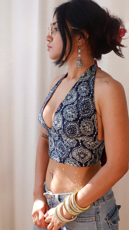 Jaipur muse Reversible Halter Top