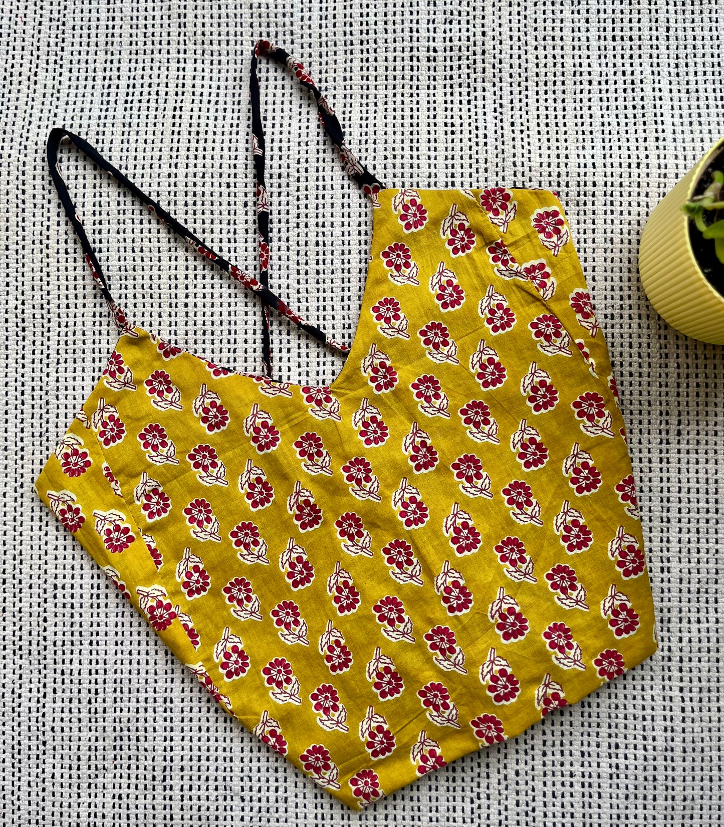 Mustard Noir Backless Crop Top