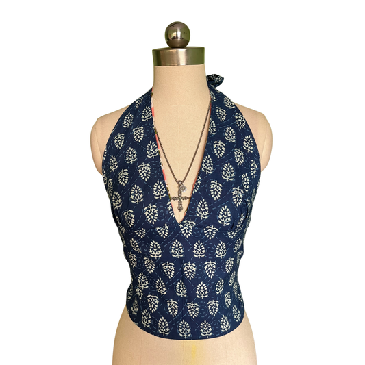 Electric Blossom GEET Halter Top