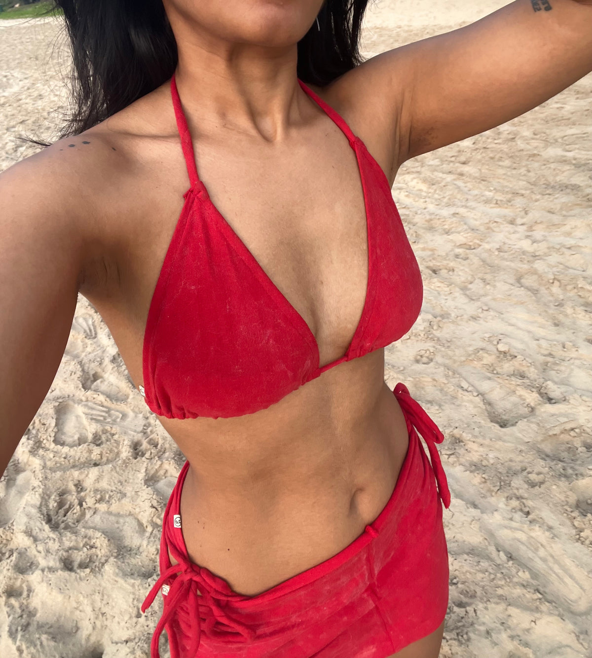 Crimson 3pc Bikini set