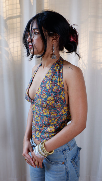 Mughal Flora Reversible GEET Halter Top