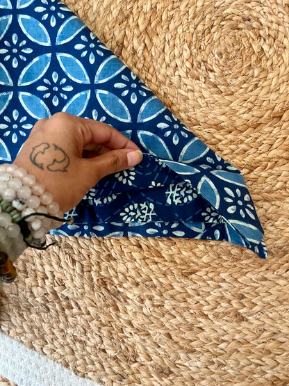 Indigo Reversible Bandana