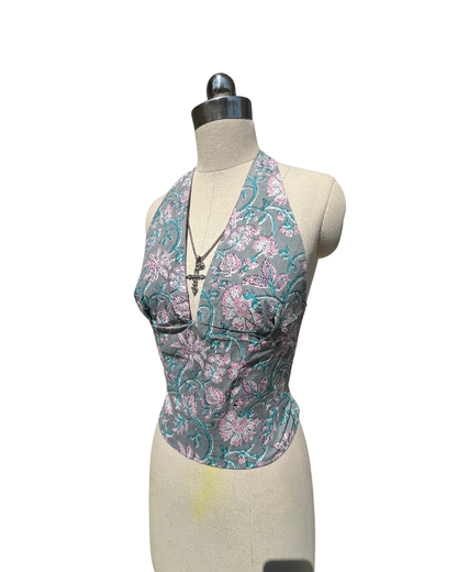 Floral Vines GEET Halter Top