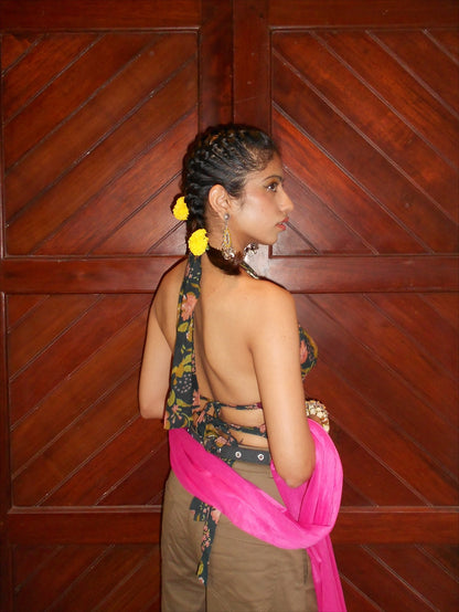 Forest Flower GEET Halter Top