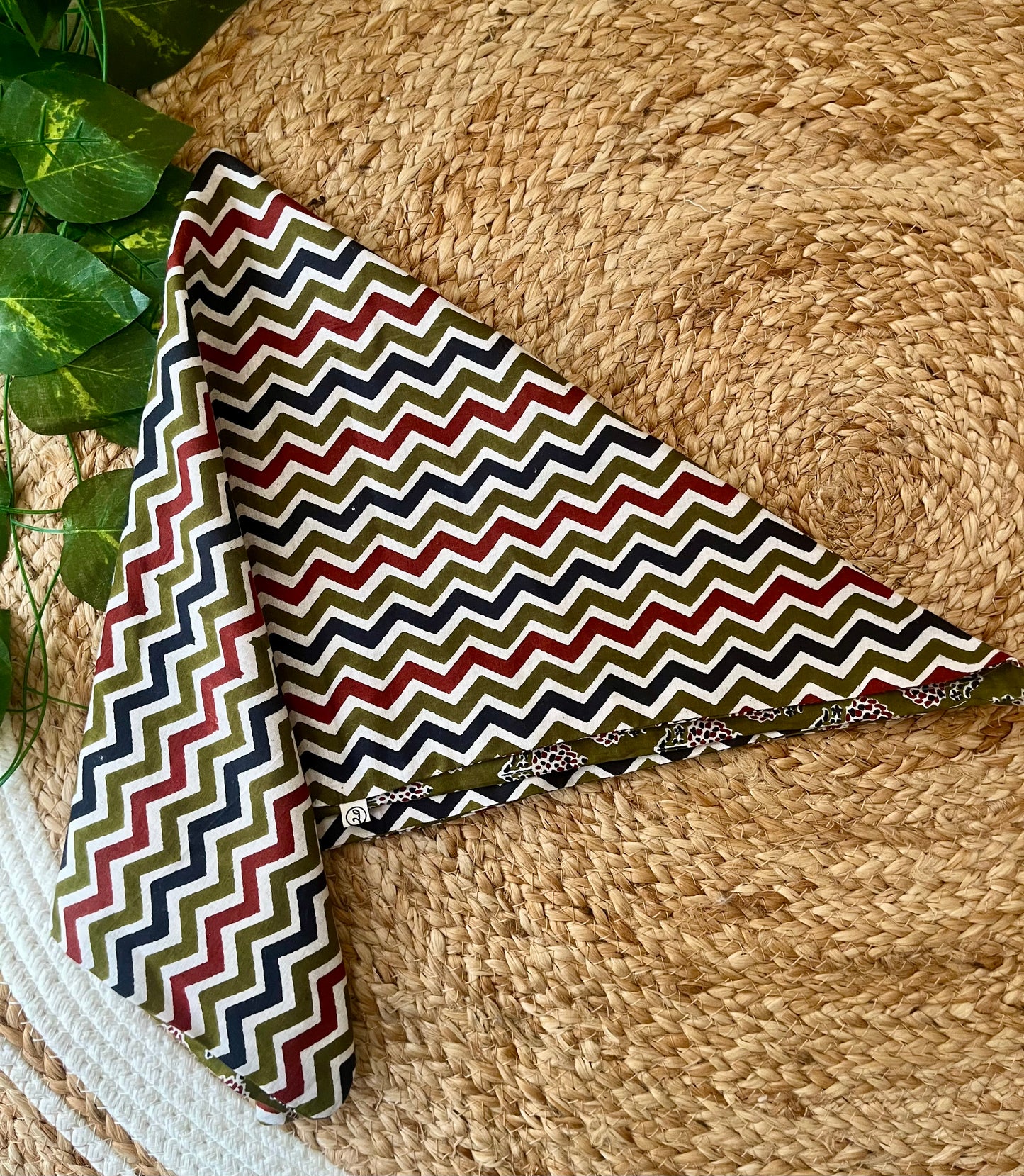 Botanical code Reversible Bandana