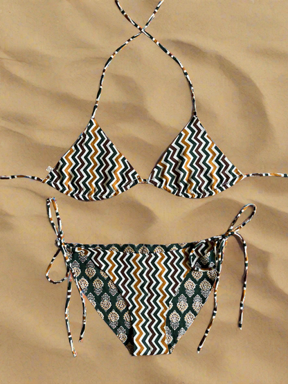Botanic Code 2 Bikini Top and Bottom