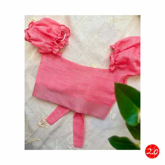 Fuchsia Puff sleeve Top