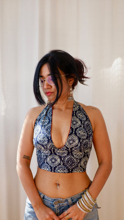 Jaipur muse Reversible Halter Top