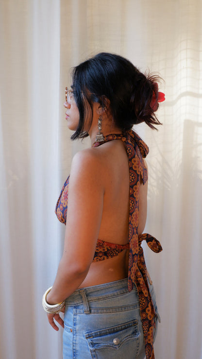 Mosaic Reversible Halter Top