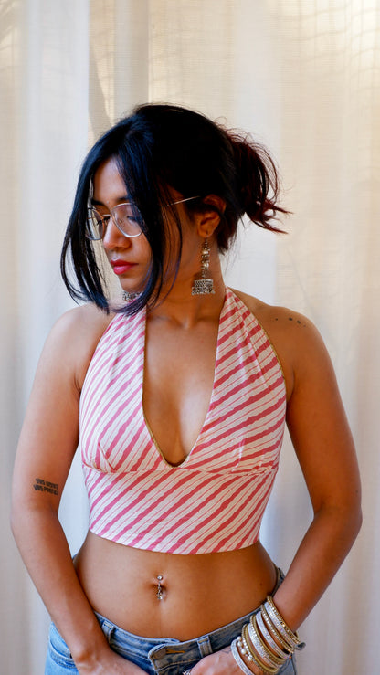 Honeydew Reversible Halter Top