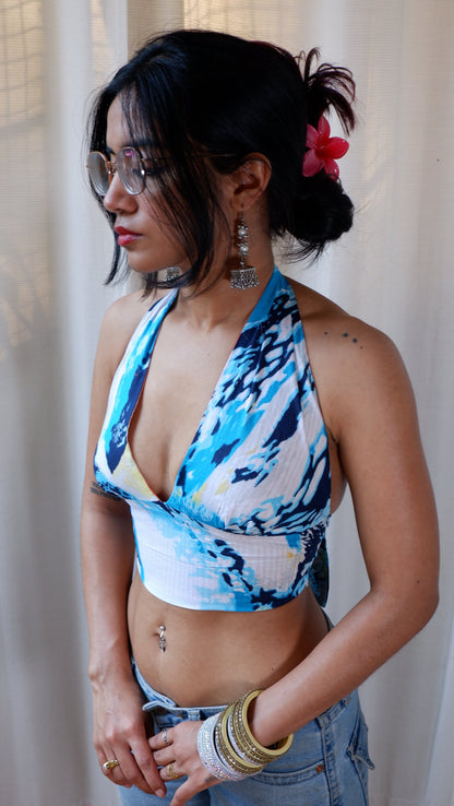 Coral tide Reversible Halter Top