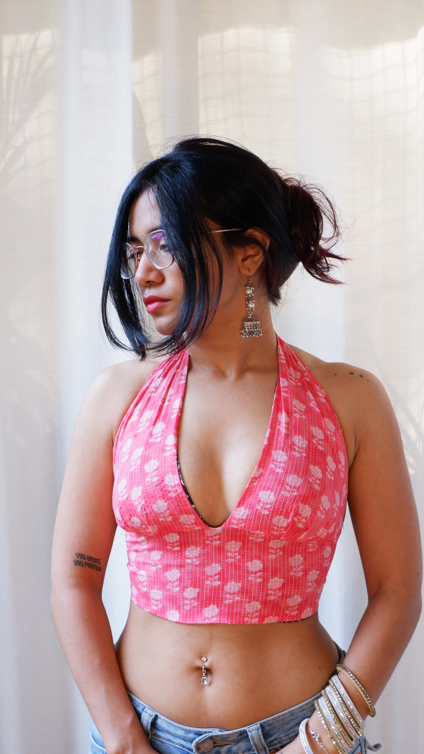 Jaipur muse Reversible Halter Top