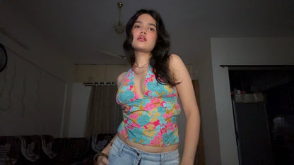 Tropical Crush GEET Halter Top