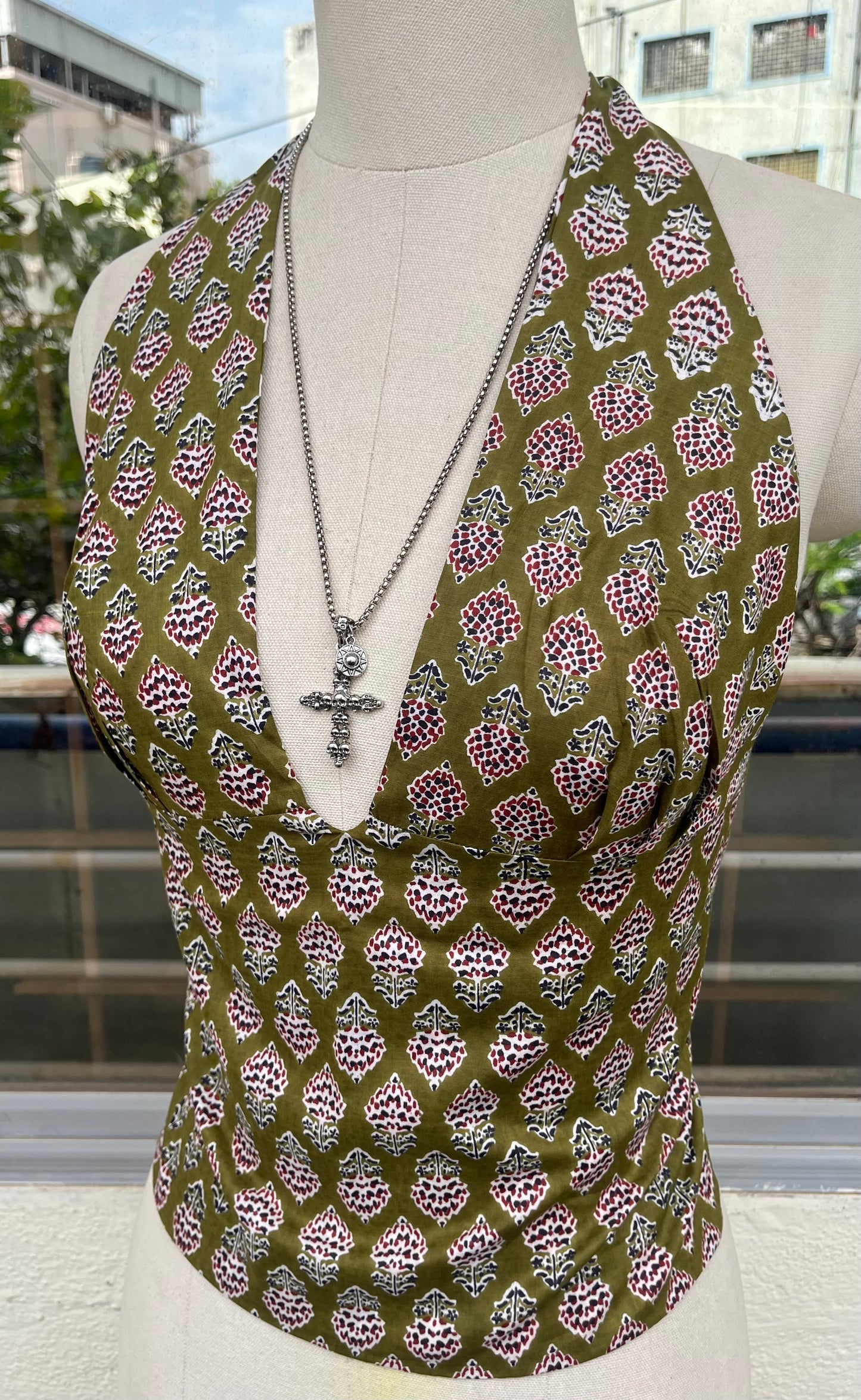 Boho bloom Reversible GEET Halter Top