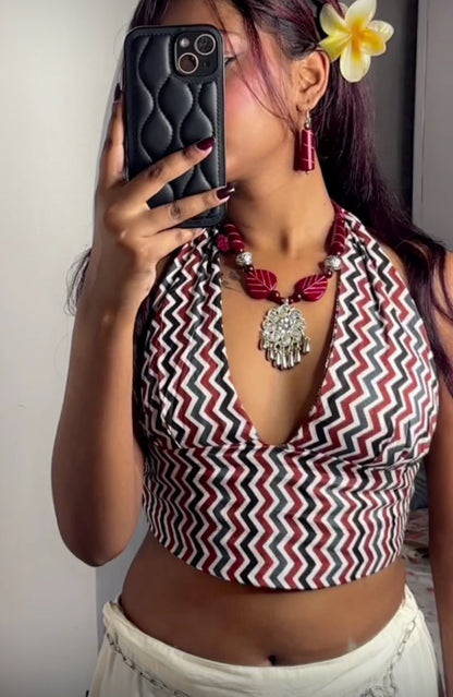 Terracotta Tale Reversible Halter Top