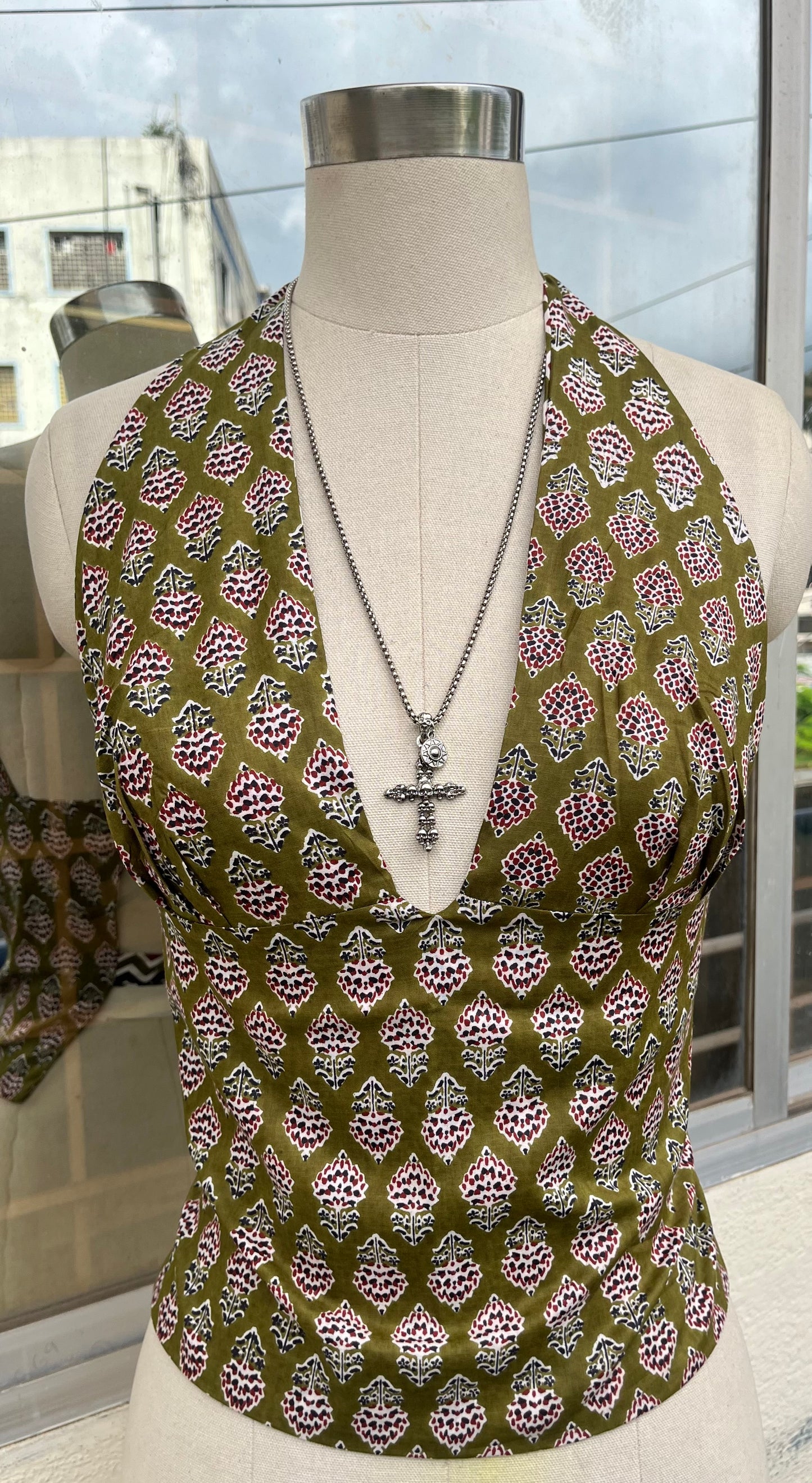 Boho bloom Reversible GEET Halter Top