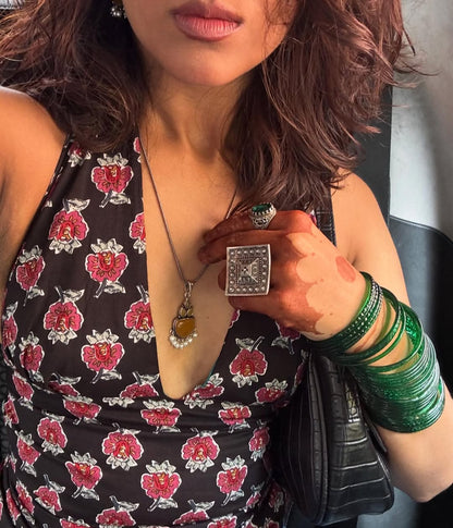 Moonlit Petals Reversible GEET Halter Top