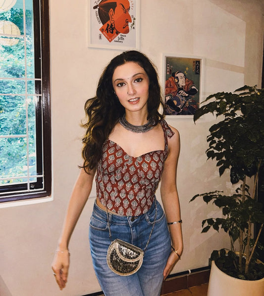 Terracotta Tale corset top