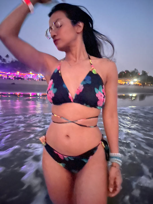 Hawaii Bikini tie-up Top and Bottom
