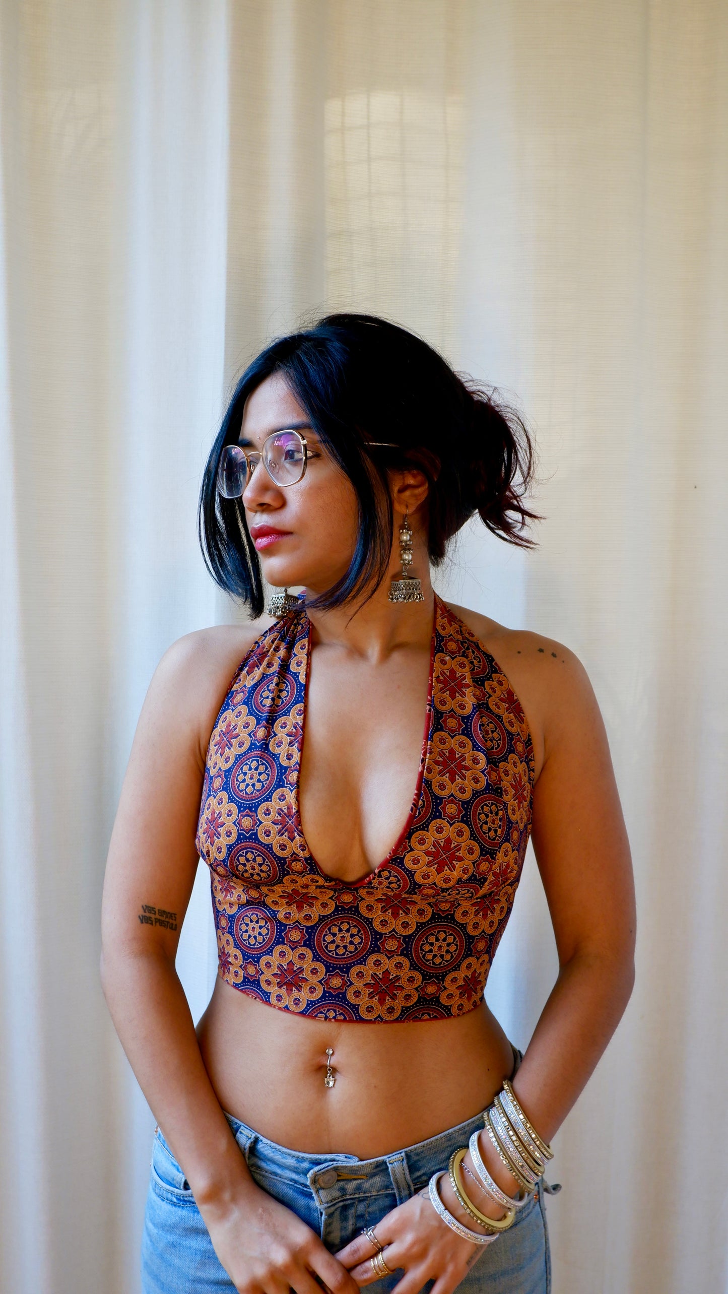 Mosaic Reversible Halter Top