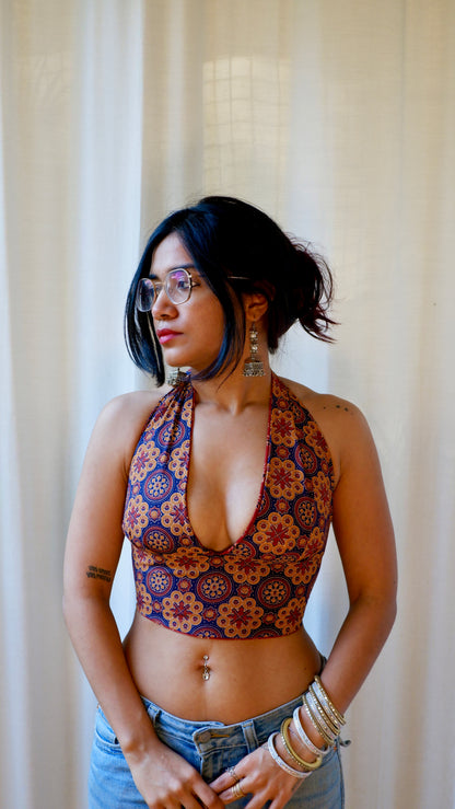 Mosaic Reversible Halter Top