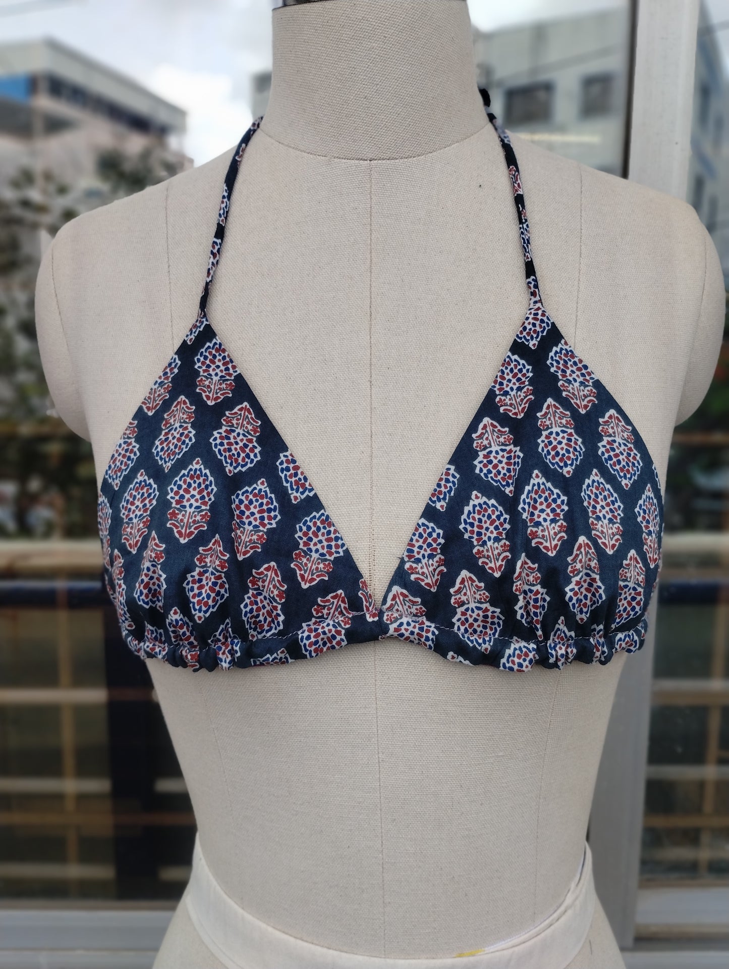 Dusky combo: Crop shirt + Reversible Bikini Top