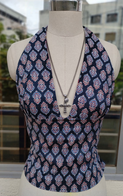Royal Garden Reversible GEET Halter Top