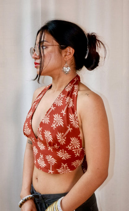 Hawaiian Coffee Halter Top