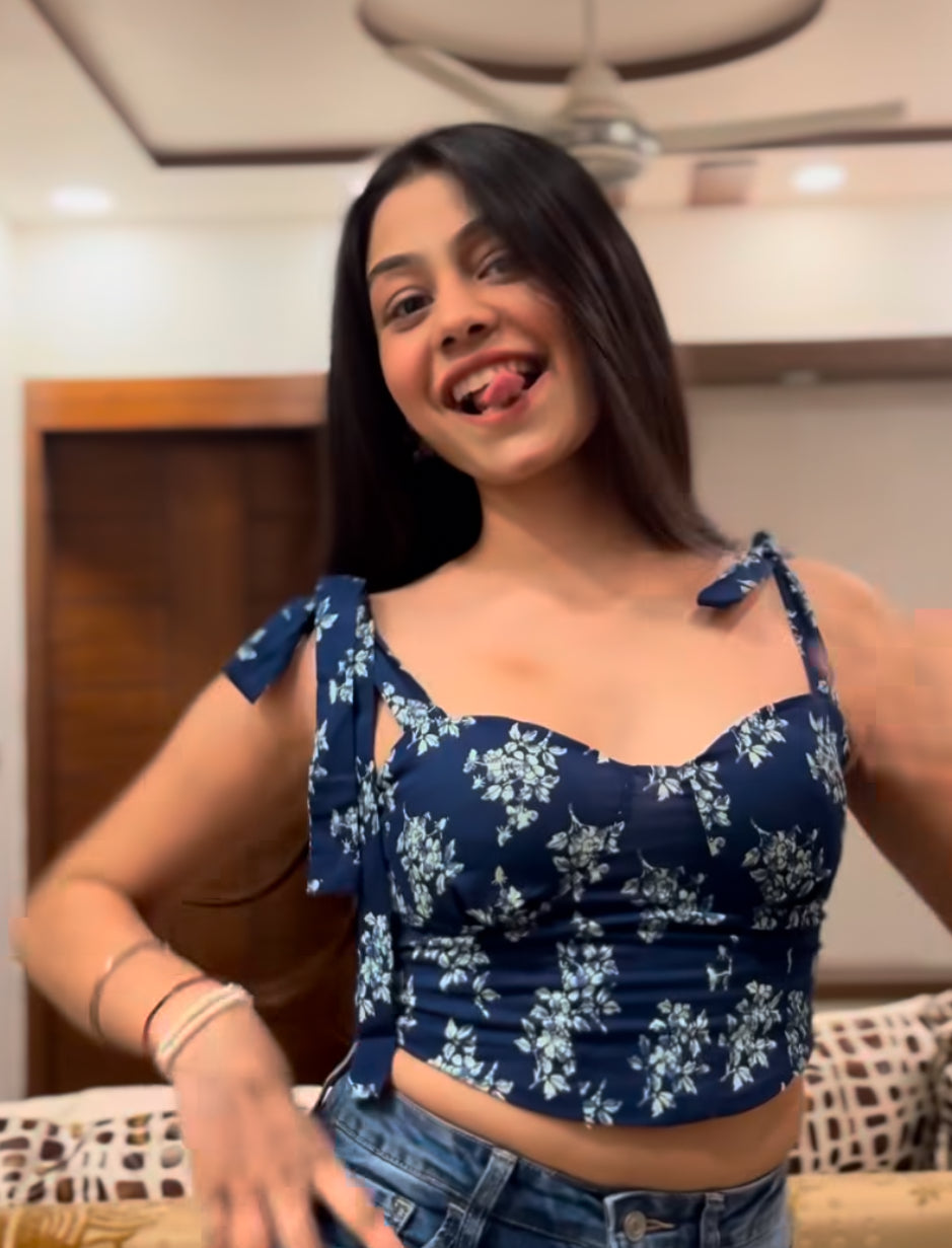 Blueberry Corset top