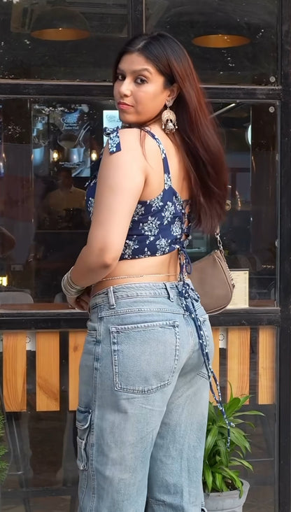 Blueberry Corset top