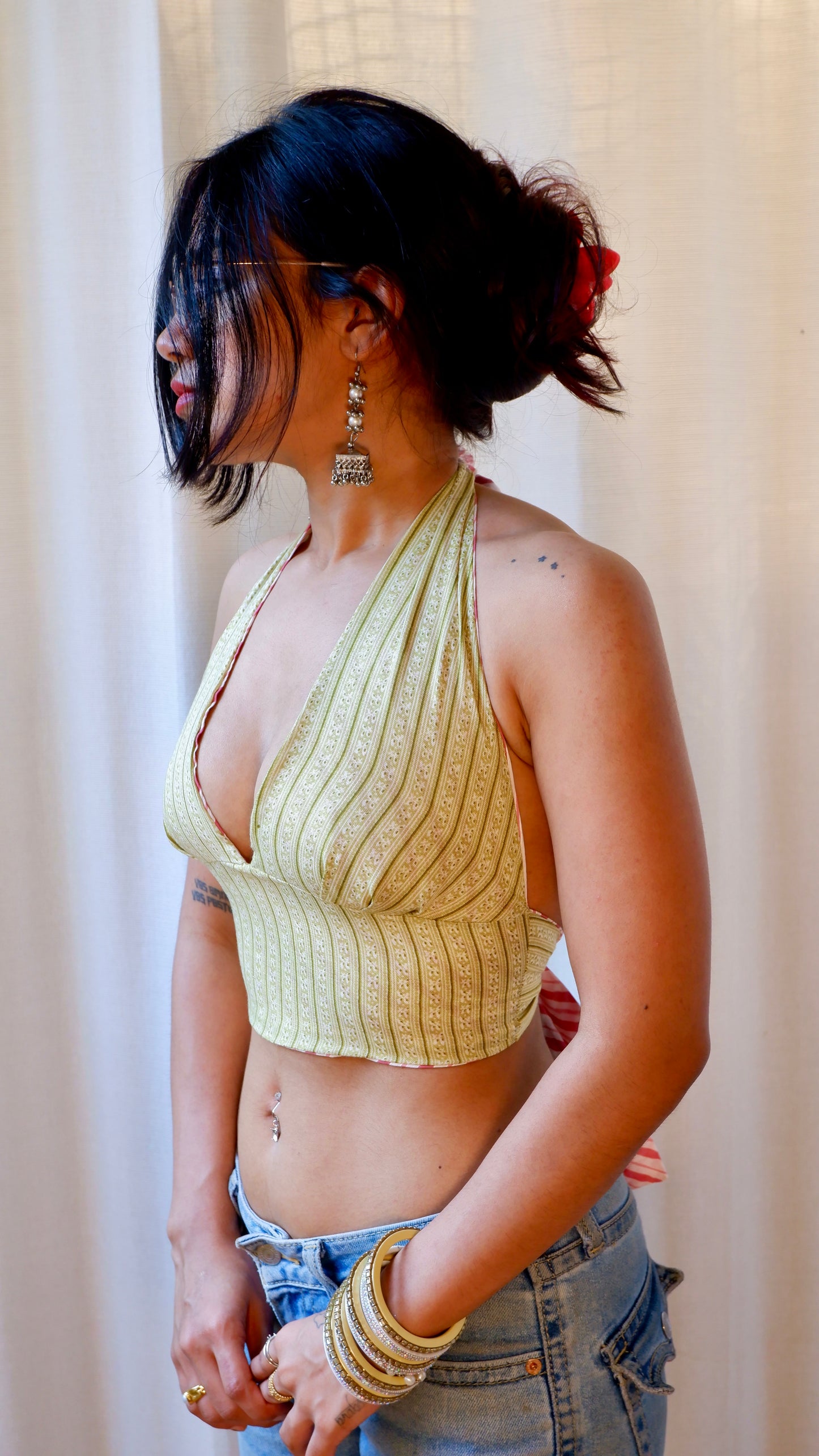 Honeydew Reversible Halter Top